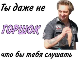 💩 Ты даже не ГОРШОК что бы тебя слушать telegram sticker