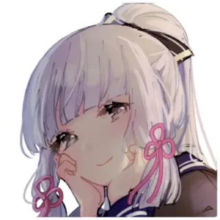 😁 Ayaka Kamisato Genshin Impact anime, genshin impact, ayaka, kawaii, cute, waifu telegram sticker