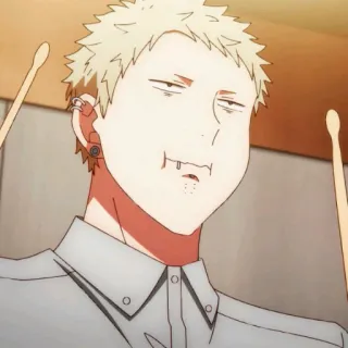 🗝 Akihiko Kaji Given Anime, Given, Akihiko Kaji, Musiker, Schlagzeuger, Charakter whatsapp sticker