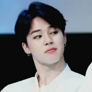 😏 kpop, personne, homme, chanteur, célébrité, boucles d'oreilles, portrait telegram sticker