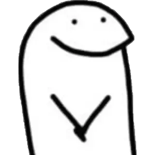 😊 desenho animado, personagem, minimalista, branco, rabisco whatsapp sticker
