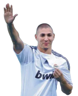 🤚 Karim Benzema fútbol, balompié, Real Madrid, jugador, atleta whatsapp sticker