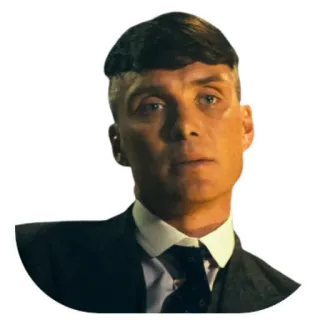 😕 Thomas Shelby Peaky Blinders Thomas Shelby, Peaky Blinders, portrait, man, tv show, character telegram sticker