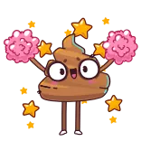 ⭐ poop emoji whatsapp sticker