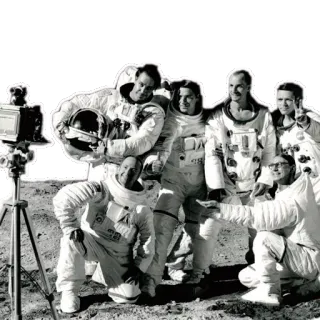 📸 astronauta, kosmos, nasa, lądowanie na księżycu, eksploracja, zespół telegram sticker