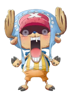 😵 Tony Tony Chopper One Piece Anime, One Piece, Chopper, Tony Tony Chopper, Personnage, Dessin animé telegram sticker