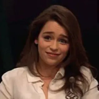 ⭐️ Emilia Clarke, Schauspielerin, Porträt, Frau, Promi telegram sticker