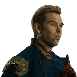 👆 Homelander The Boys Superheld, böse, patriotisch, TV-Serie telegram sticker
