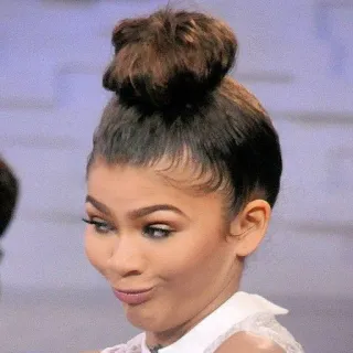 🤭 Zendaya zendaya, faccia buffa, attrice, celebrità telegram sticker