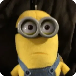 😂 Minion Despicable Me minion, despicable me, plush, toy, stuffed animal, yellow, cartoon character telegram sticker