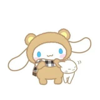 🌟 Cinnamoroll Cinnamoroll, Sanrio, kawaii, süß, Figur, Tier, Bärenkostüm telegram sticker
