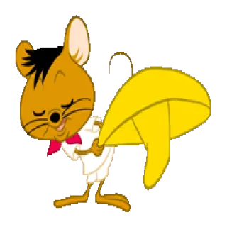 😏 Speedy Gonzales мультфильм, мышь, Спиди Гонзалес, Warner Bros, мексиканец, смешной telegram sticker
