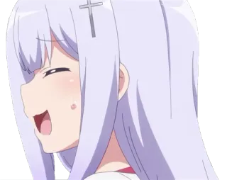 😅 Raphiel Shiraha Ainsworth Gabriel DropOut Anime, Carino, Angelo, Raphiel Shiraha Ainsworth, Gabriel DropOut telegram sticker