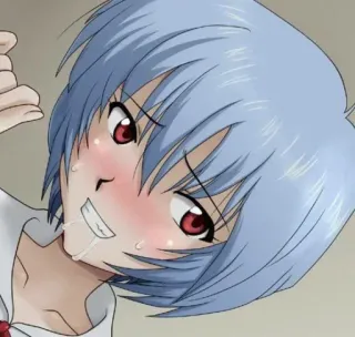 🥢 Rei Ayanami Evangelion аниме, девушка, Рей, Аянами, Евангелион telegram sticker