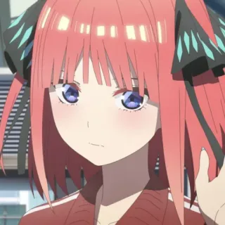 🦋 Nino Nakano The Quintessential Quintuplets Anime, Karakter, Gadis, Rambut merah, The Quintessential Quintuplets whatsapp sticker