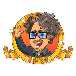 Tim Burton whatsapp stickers