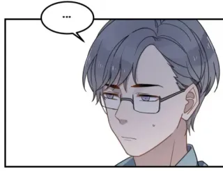 😓 ... personaggio, anime, uomo, occhiali whatsapp sticker