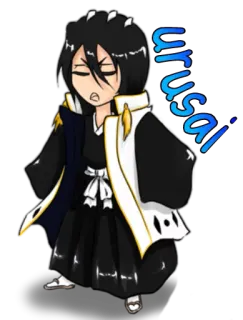 😒 Rukia Kuchiki Bleach urusai Anime, Mangá, Rukia, Bleach, Chibi, Urusai whatsapp sticker
