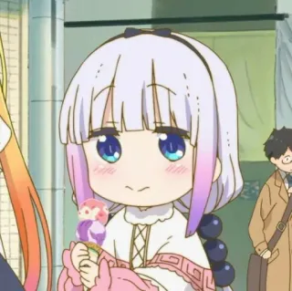 🍡 Kanna Kamui Miss Kobayashi's Dragon Maid Anime, Kanna, Kawaii, Mignon, Manga, Dragon Maid telegram sticker