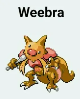 🆘 Weebra pokemon, lucu, meme, wibu telegram sticker
