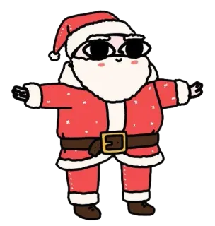 🎅 Santa Claus ซานตาคลอส, คริสต์มาส, วันหยุด, รื่นเริง, การเฉลิมฉลอง, การ์ตูน telegram sticker
