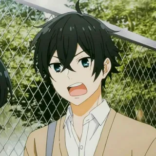 ❤ Izumi Miyamura Horimiya Anime, Charakter, Manga, Schule, Junge telegram sticker
