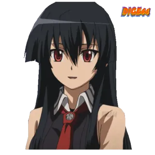 😃 Akame Akame ga Kill! Anime, Manga, Personage, Akame, Akame ga Kill, Meisje, Sticker telegram sticker