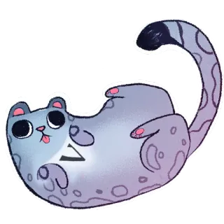 😫 gato, lindo, animal, pegatina, lengua, juguetón, dibujos animados telegram sticker