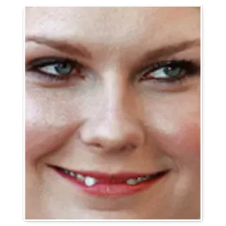 😊 Gesicht, Person, Frau, Lächeln, Zähne, Kirsten Dunst telegram sticker