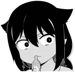 🤨 anime, manga, cartoon, face, character whatsapp sticker