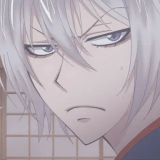 ☁️ Anime, Manga, Charakter, Ausdruck, Ernst, Gesicht, Porträt telegram sticker