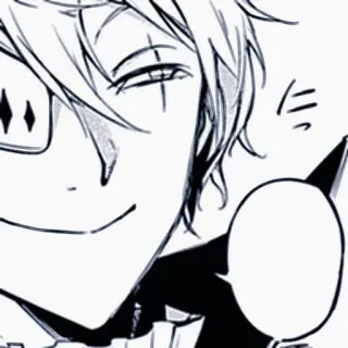 🧋 Anime, Manga, Uśmiech, Postać, Okulary telegram sticker
