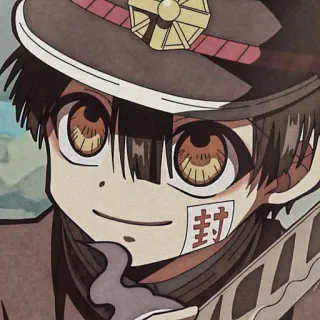 🏮 Hanako Toilet-bound Hanako-kun 封 Anime, Manga, Hanako-kun, Fantasma, Sobrenatural, Personaje, Sello, Toilet-bound telegram sticker