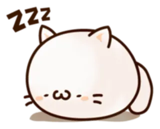 🐱 zzz кот, сон, спит, милый, животное, мультик, zzz telegram sticker