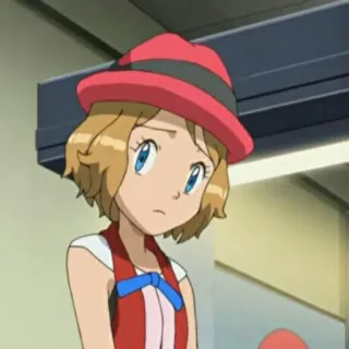 😔 Serena Pokemon Аниме, Покемон, Серена, Персонаж, Мультфильм whatsapp sticker