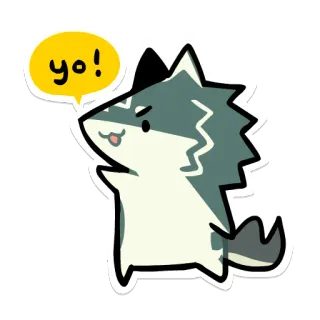 Wolf Link telegram stickers