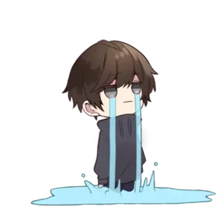 😭 crying, sad, anime, cartoon, emotional telegram sticker