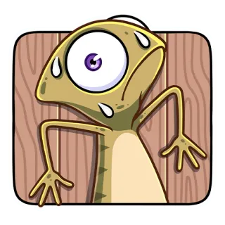 😬 thằn lằn, hoạt hình, lo lắng, đổ mồ hôi, bò sát, hình minh họa, nhãn dán whatsapp sticker