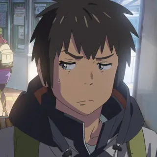 💫 Taki Tachibana Your Name Anime, Taki Tachibana, Your Name, Nhân vật, Hoạt hình telegram sticker