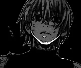 ☠️ Ken Kaneki Tokyo Ghoul anime, manga, horror, gore, character, kaneki, tokyo ghoul telegram sticker