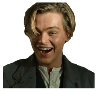😆 Leonardo DiCaprio ator, celebridade, homem, retrato telegram sticker