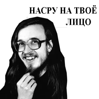 😏 НАСРУ НА ТВОЁ ЛИЦО telegram sticker