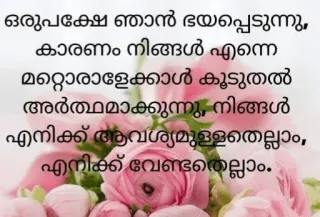 💌 ഒരുപക്ഷേ ഞാൻ ഭയപ്പെടുന്നു, കാരണം നിങ്ങൾ എന്നെ മറ്റൊരാളേക്കാൾ കൂടുതൽ അർത്ഥമാക്കുന്നു, നിങ്ങൾ എനിക്ക് ആവശ്യമുള്ളതെല്ലാം, എനിക്ക് വേണ്ടതെല്ലാം. Liebe, Zuneigung, Blumen, Beziehung, Gefühle telegram sticker