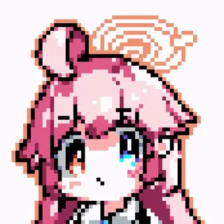 🥰 Anime, Pixel art, Słodkie, Postać telegram sticker