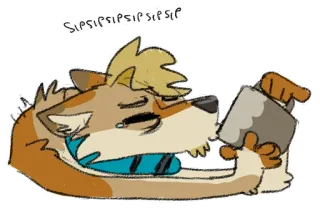 ☕️ Sip Sip Sip Sip Sip drinking, animal, cartoon, sips, beverage telegram sticker
