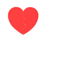 💔 heart, pixel art, red, love, health bar whatsapp sticker