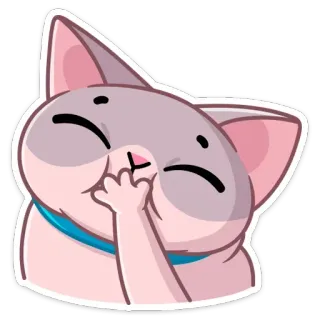 😀 gatto, adesivo, animale, cartone animato, carino, gattino telegram sticker