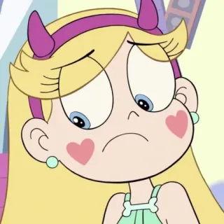 💫 Star Butterfly Star vs. the Forces of Evil Dibujo animado, Decepcionado, Triste, Princesa, Personaje whatsapp sticker