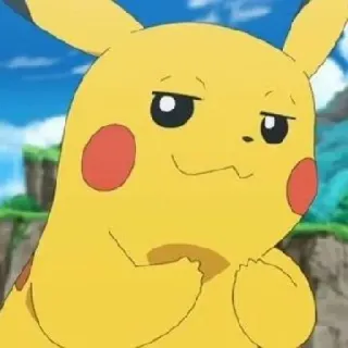 ⚡️ Pikachu Pokemon pokemon, pikachu, anime, carino, arrogante telegram sticker