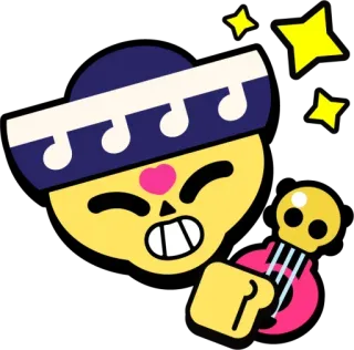 ✨ Poco Brawl Stars Poco, Brawl Stars, personaggio, videogioco, adesivo, gioco whatsapp sticker